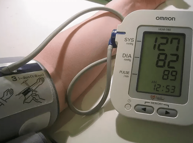 the pressure indicators stabilized after taking the Cardione